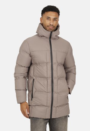 PADDED HOODED - Wintermantel - taupe