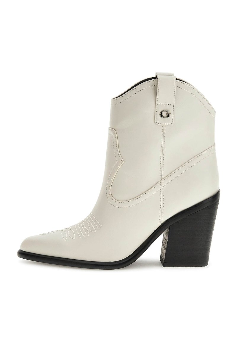 Guess JALELLA - Kõrge kontsaga poolsaapad - creme