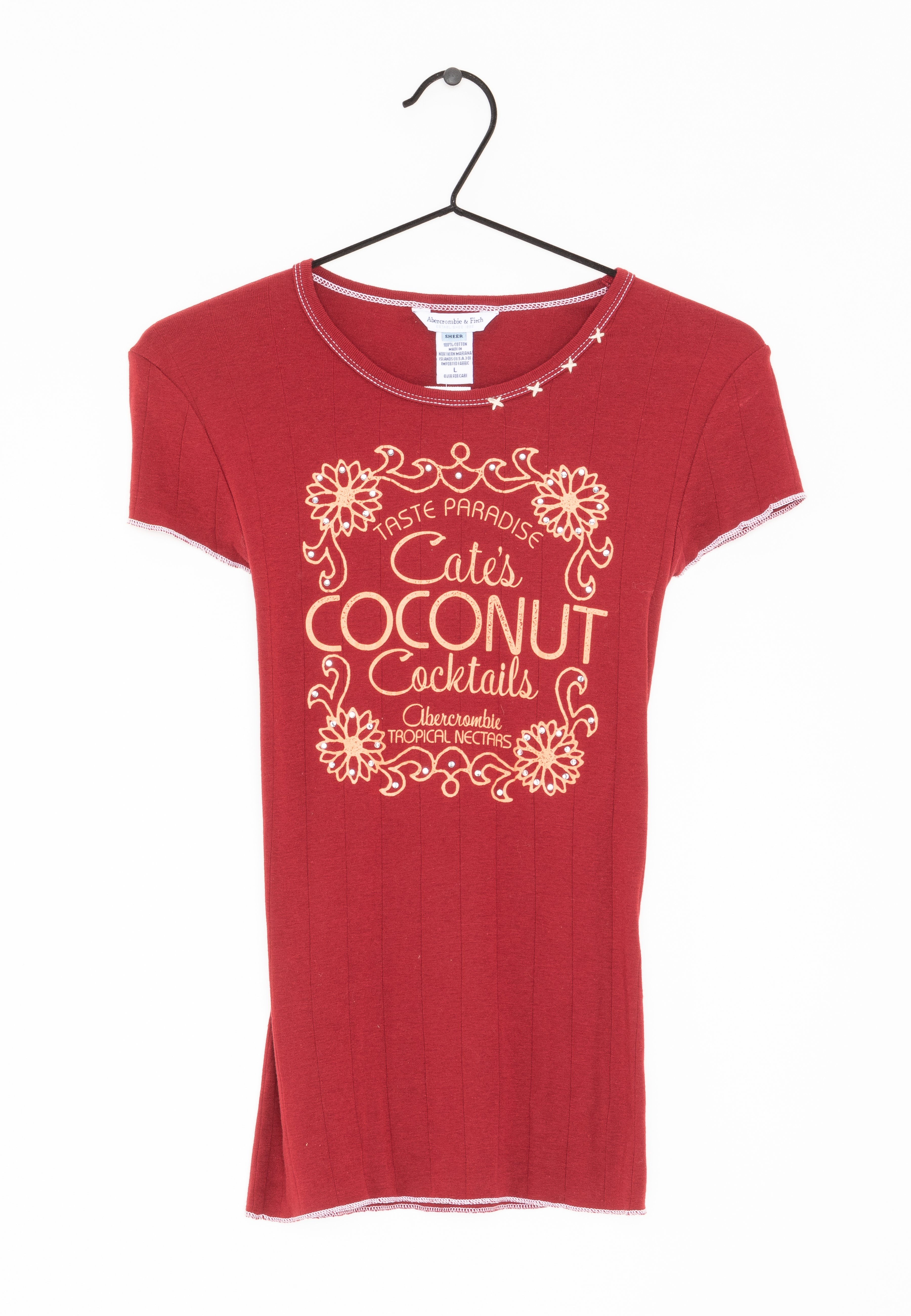 Abercrombie \u0026 Fitch Print T-shirt - red 