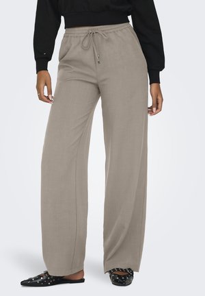 ONLGINNY HW WIDE PULL-UP OY - Pantaloni - fungi