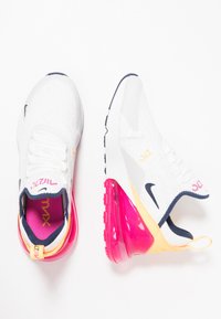 Nike Sportswear Air Max 270 Sneakers Laag Summit White Midnight Navy Laser Fuchsia Platinum Tint Laser Orange Wit Zalando Be