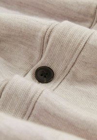 Reiss REGULAR FIT WEST BUTTON THROUGH - Cardigan - wicker brown melange