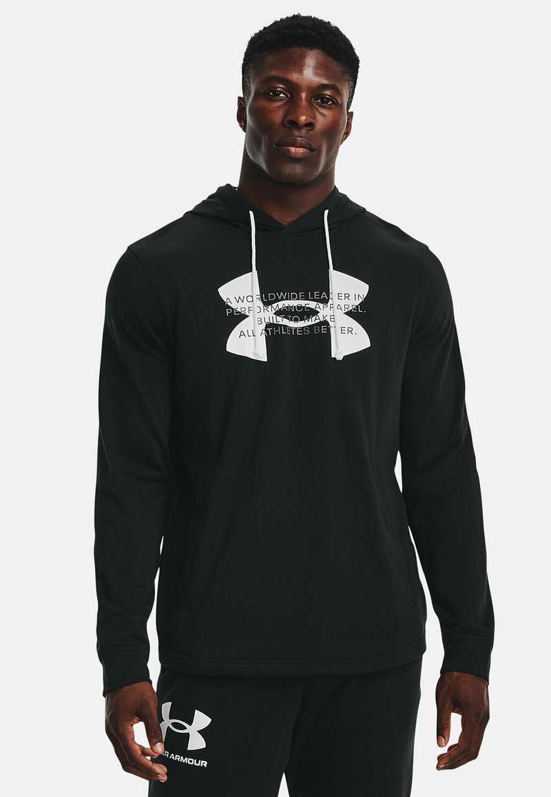 Under Armour - UA RIVAL LOGO - Hoodie - black, Enlarge