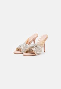 GEDEBE MARIEL - Pantolette hoch - nude/crystal/schwarz - Zalando.ch