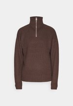 JACK & JONES Jjeemil Knit Half Zip , Gris Oscuro Mezclado, XS Para