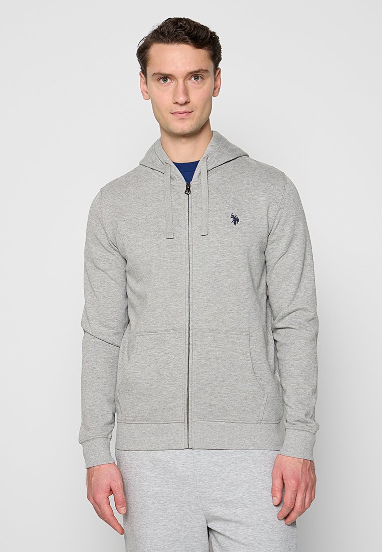 U.S. Polo Assn. Sweater met rits lichtgrijs U.S. Polo Assn. Sweater met rits lichtgrijs