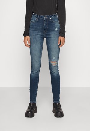 Skinny džíny - dark-blue denim