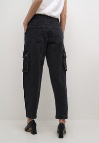 Kaffe GLORIA  - Laisvo kirpimo džinsai - dark grey denim