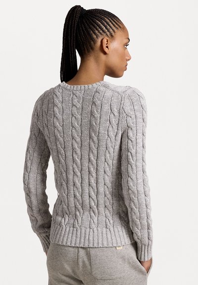 Polo Ralph Lauren CABLE-RAGG-KNIT COTTON CREWNECK SWEATER - Džemperis - off-white