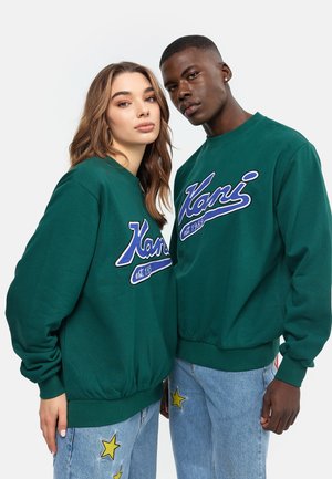 Karl Kani VARSITY CREW UNISEX - Sweatshirt - dark green