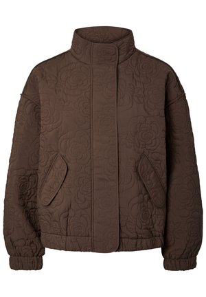 YAS, YASFIPURA LS QUILTED JACKET S. NOOS - Ελαφρύ μπουφάν - chocolate brown