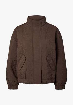 YAS, YASFIPURA LS QUILTED JACKET S. NOOS - Ελαφρύ μπουφάν - chocolate brown