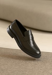LEATHER - Business loafers - black