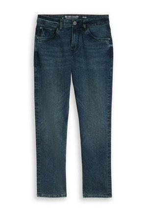 TOM TAILOR, TTMARVIN STRAIGHT JEANS MIT STRETCH - Jeans a sigaretta - dark blue denim