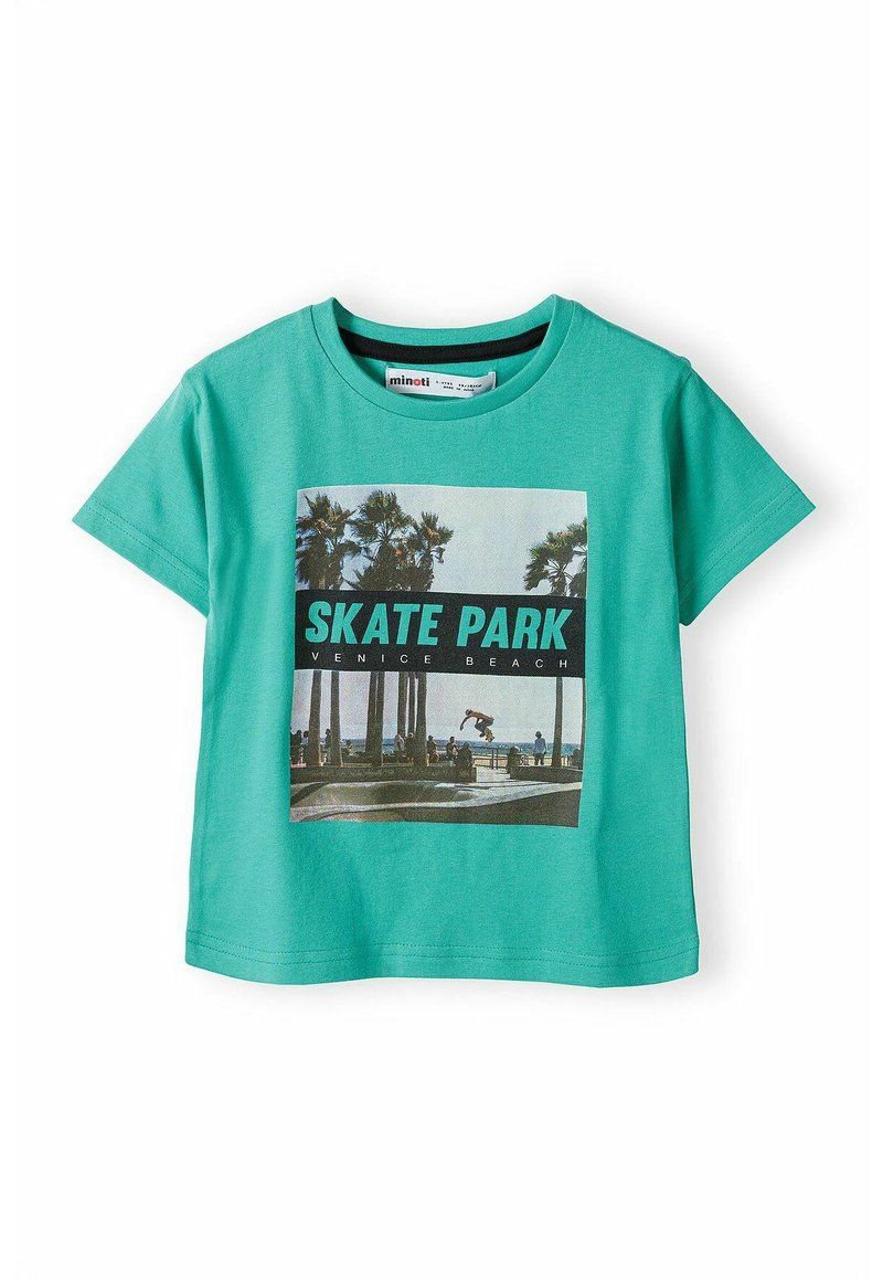 MINOTI SHORT SLEEVE WITH PRINT - Jednoduché tričko - green
