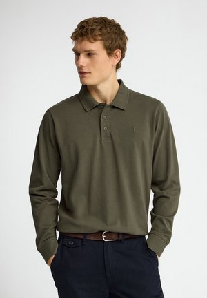 Polo Club, POLOSHIRT MAN RIGBY GO POLO LS IO LONG SLEEVE REGULAR FIT - Polo - military green