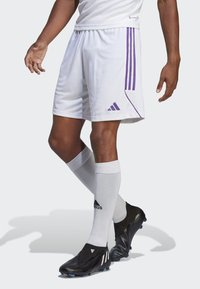 adidas Performance TIRO 23 SHORT - Kurze Sporthose - white   active purple