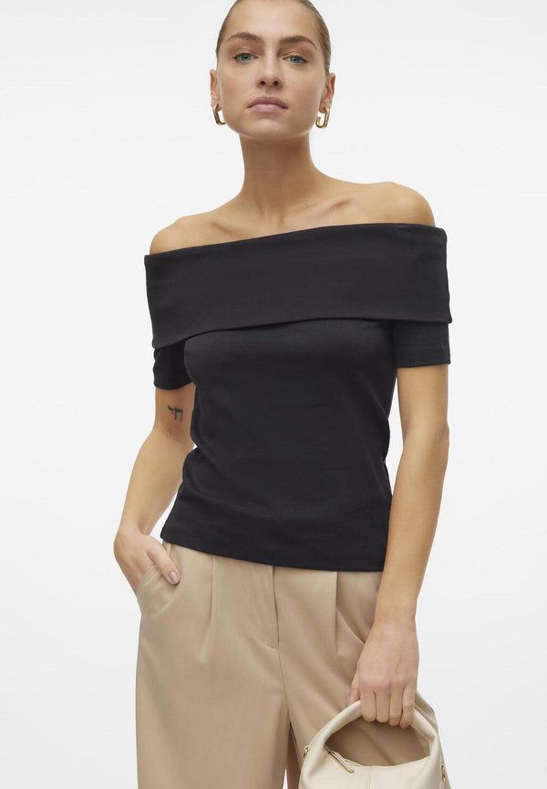 VMJADA NAIMA OFF SHOULDER - Print T-shirt