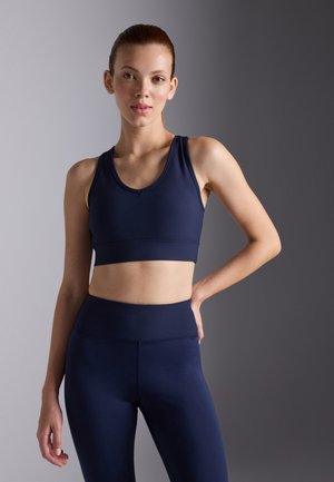Even&Odd active Medium support sports bra - dark blue