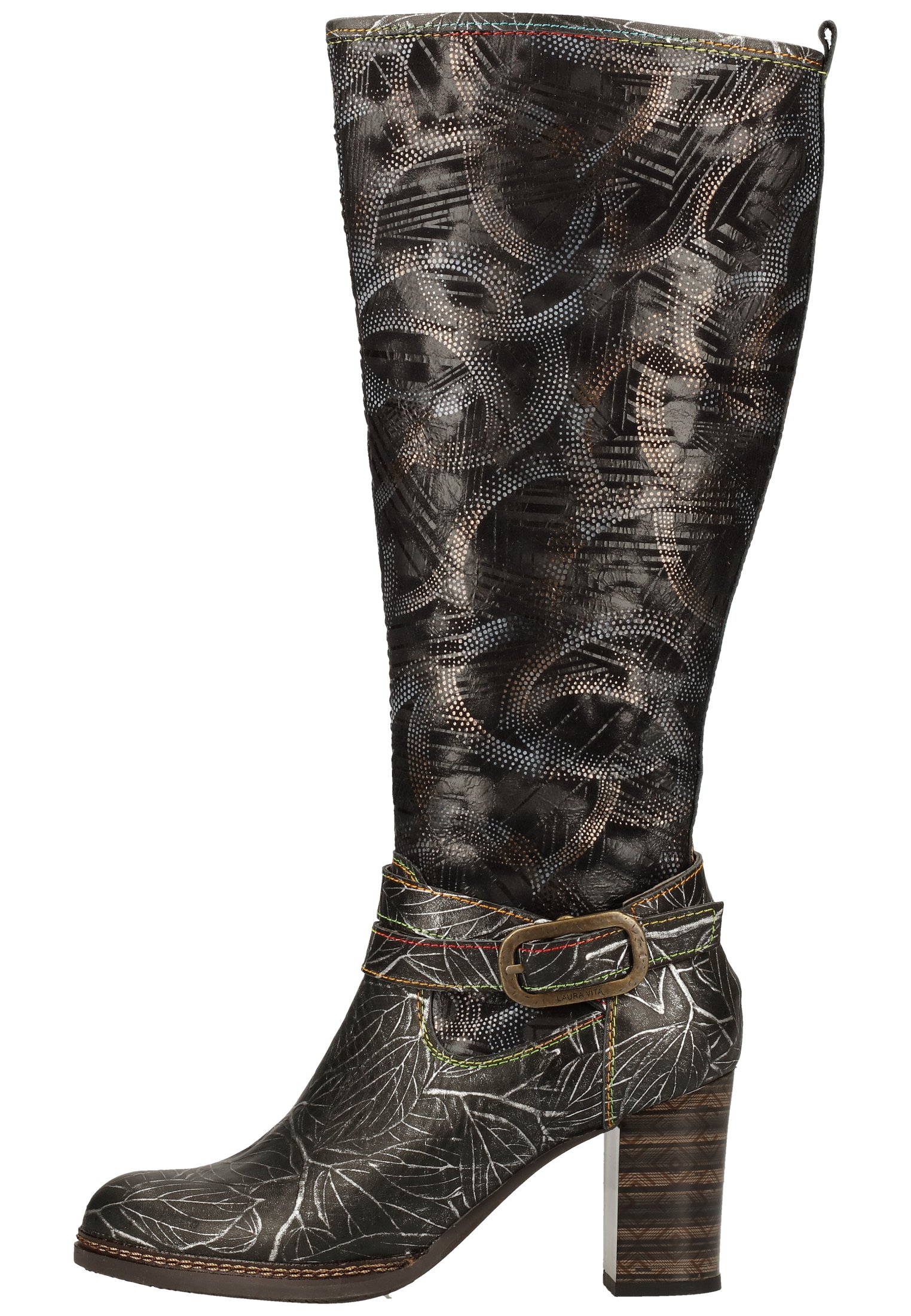 LAURA VITA Laarzen met hoge hak - acier/Grijs - Zalando.nl