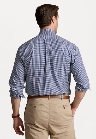 Polo Ralph Lauren Big & Tall GINGHAM STRETCH POPLIN SHIRT - Marškiniai - navy/white