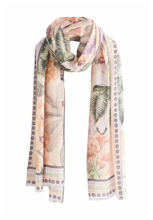 Sciarpa - pink palm floral