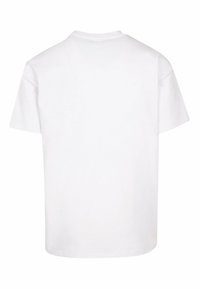 Hvid bomulds t-shirt med korte ærmer, rund hals og en enkel, glat tekstur. Ingen synlige mønstre eller logoer.