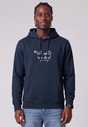 watapparel, ICH ZÄHL BIS DREI UNISEX - Sweat à capuche - french navy