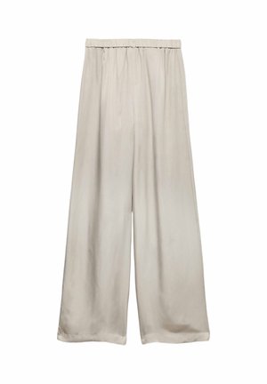 Marks & Spencer, SATIN WIDE LEG - Pantalones - stone
