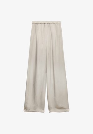 Marks & Spencer, SATIN WIDE LEG - Pantalones - stone