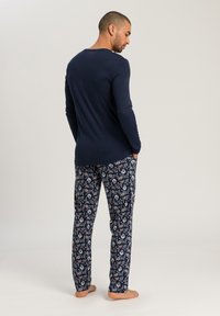 Hanro LANGER DAY SET - Conjunto de pijama - navy botany print