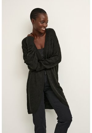 KAEMRIA KNIT CARDIGAN - Cardigan - black deep