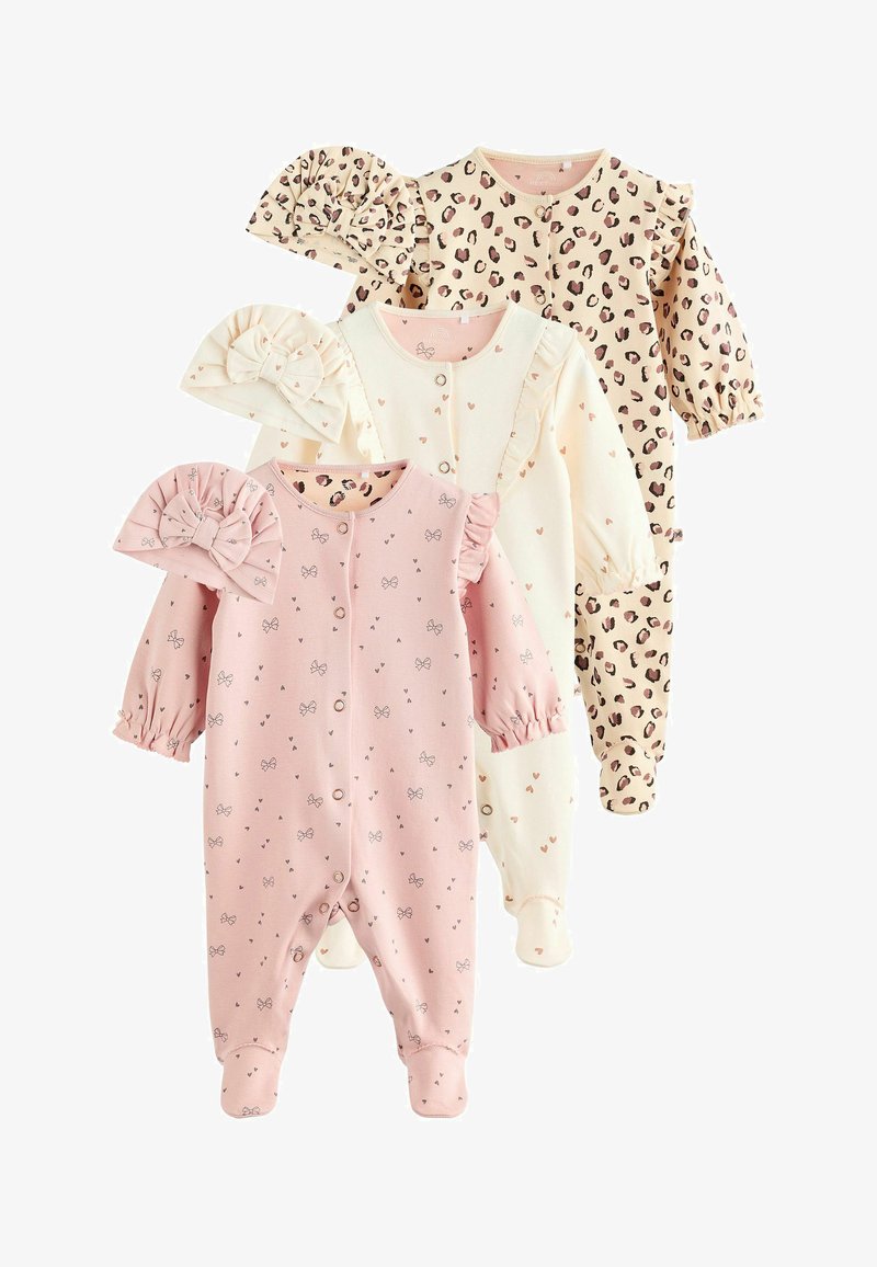 Next 3 PACK WITH MATCHING TURBAN- REGULAR FIT - Dupačky na spaní - pink