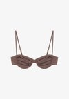 DRAPED BALCONETTE - BIKINI TOP - Haut de bikini - brown