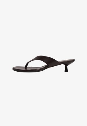 mtng, SANDALIAS DE PIEL KITTY - Sandales tongs - marron