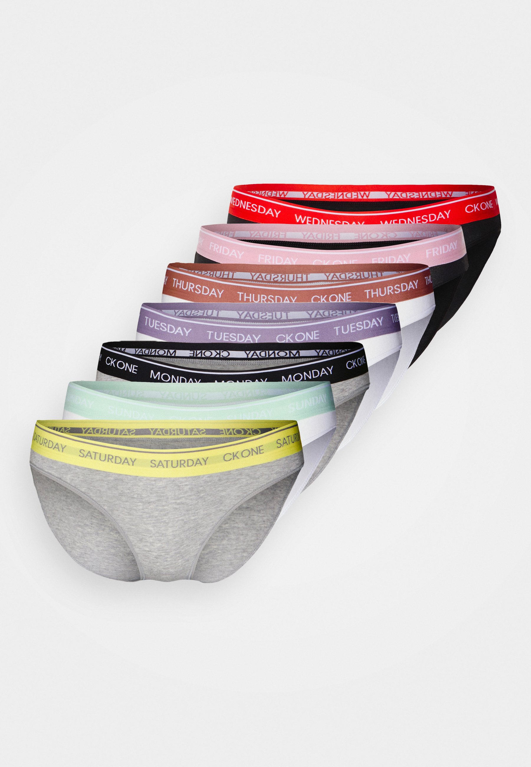 Calvin Klein Underwear 7 PACK - Slip - gry heather/black/grijs - Zalando.nl