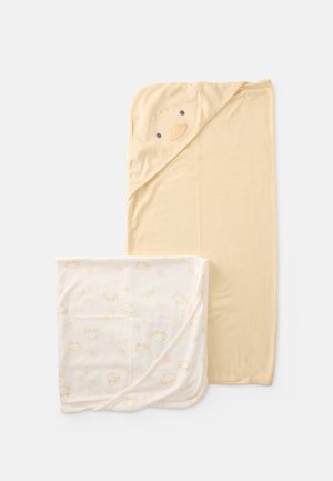 BATH TOWELS UNISEX 2 PACK - Kopalna brisača - off-white/yellow