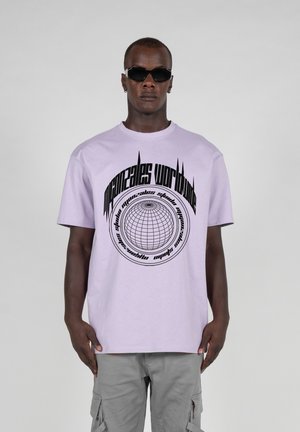 MÄNNER WORLDWIDE X HEAVY OVERSIZED - T-shirt con stampa - lilac