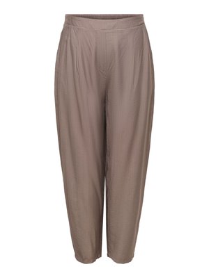 ONLY Carmakoma, TROUSERS CARJOANNA REGULAR FIT TROUSERS - Bukser - walnut