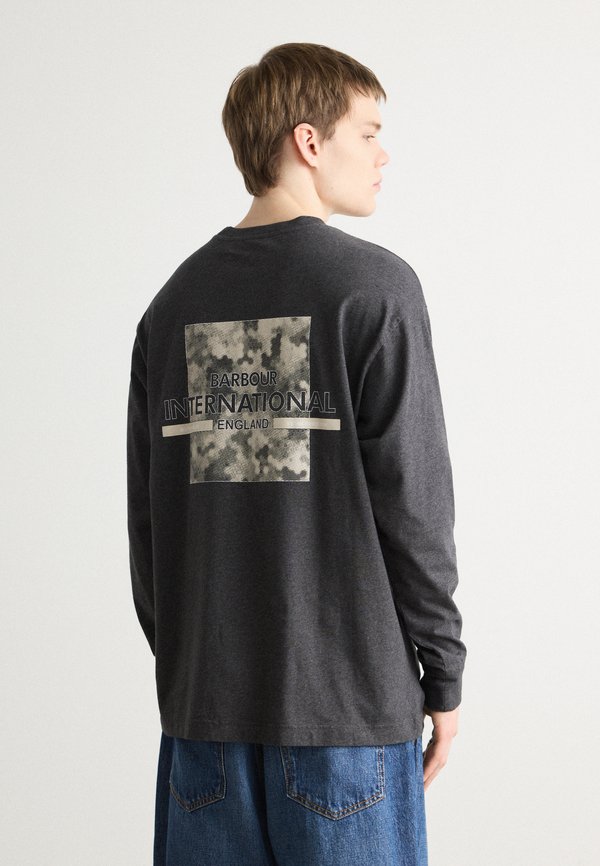 MARSH LONG SLEEVE GRAFFIC - Print T-shirt - asphalt marl