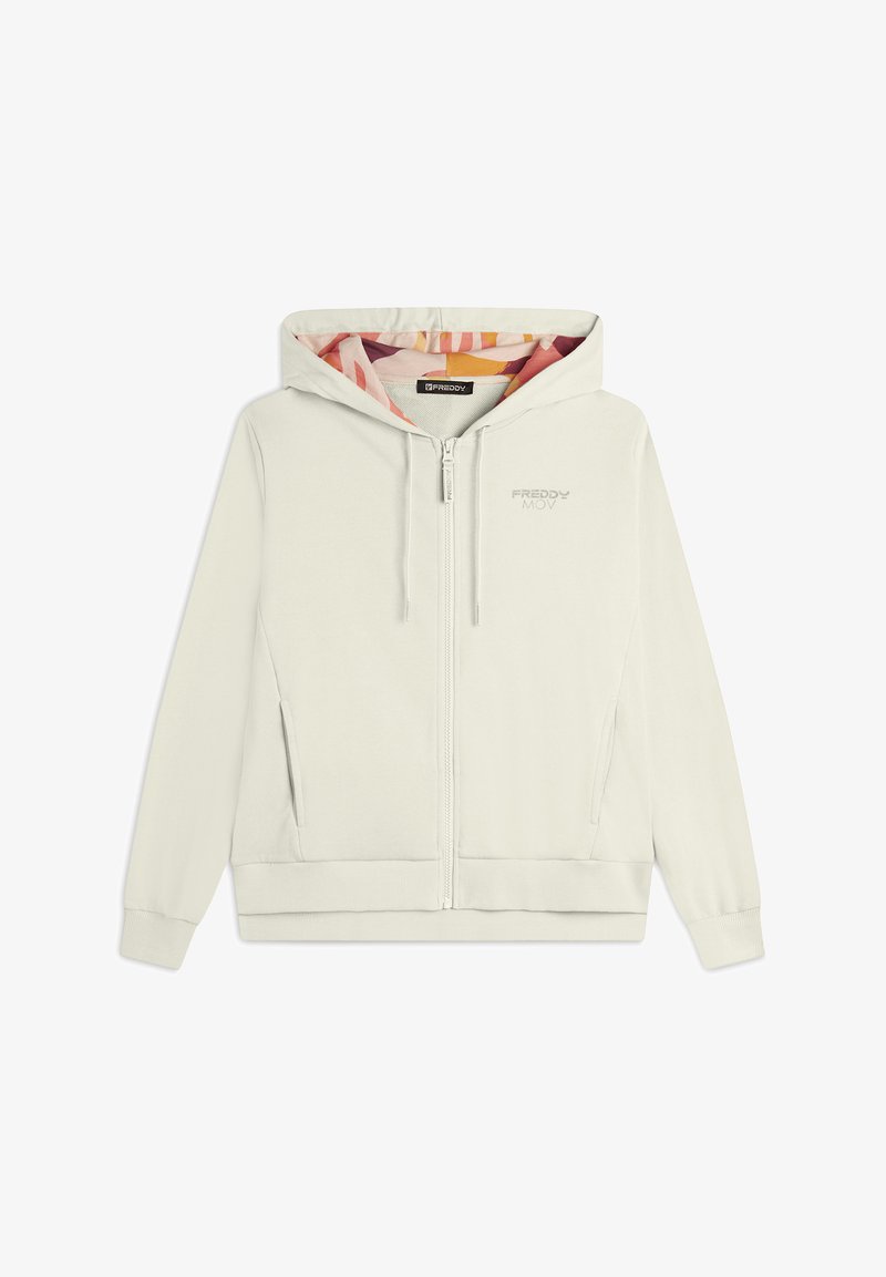 Freddy Sudadera con cremallera - cream zebraanimaliermulticolor