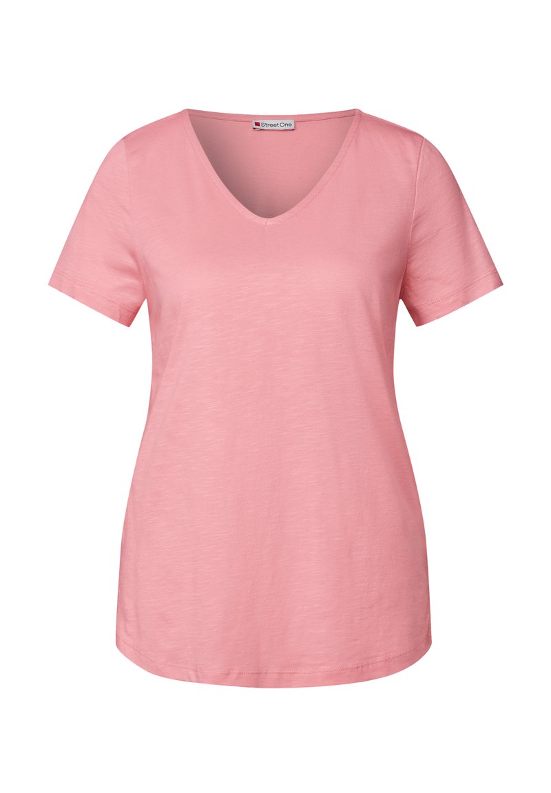 Street One IN UNIFARBE - T-Shirt basic - rosa/pink meliert - Zalando