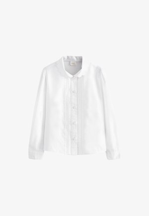 Next, LONG SLEEVE SCALLOPED LACE TRIM - REGULAR FIT - Overhemdblouse - white