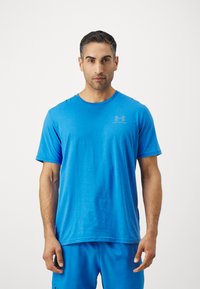 Under Armour LEFT CHEST LOGO - Print T-shirt - blue atlantis/blue calm