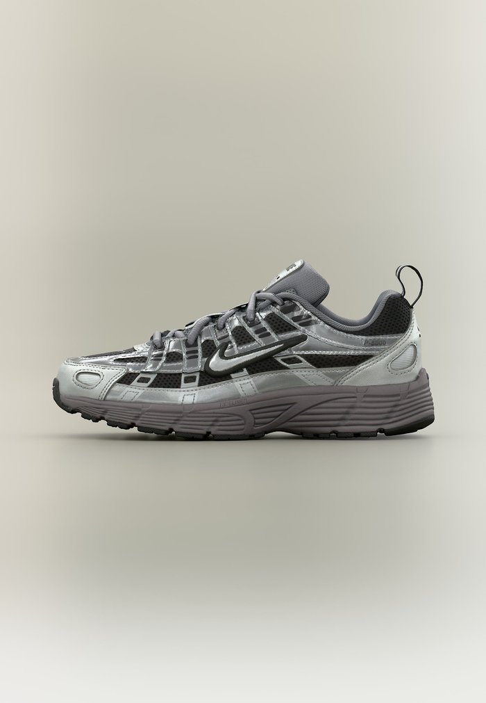 Nike P 6000 LACE UNISEX - Zapatillas - black/metallic silver-coloured/pencil point/dark grey