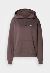 BADGE HOODIE - Sudadera - black walnut
