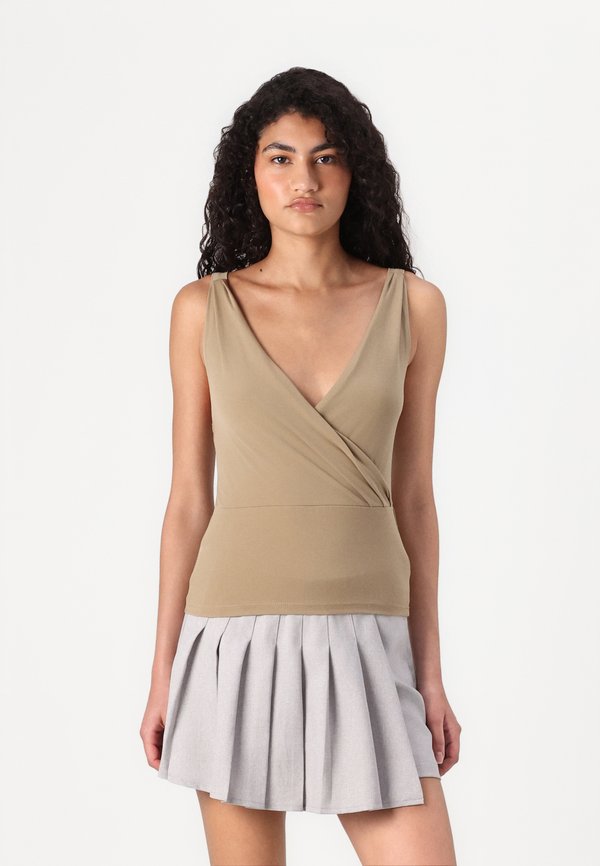 VMESTA V NECK - Top - silver mink