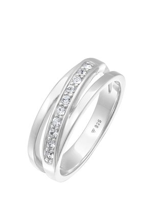 TWISTED SPARKLING - MIT KRISTALLEN VON SWAROVSKI® - Ringe - silberfarben