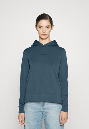 MICRO LOGO ESSENTIAL HOODIE - Sweatshirt - teal ocean