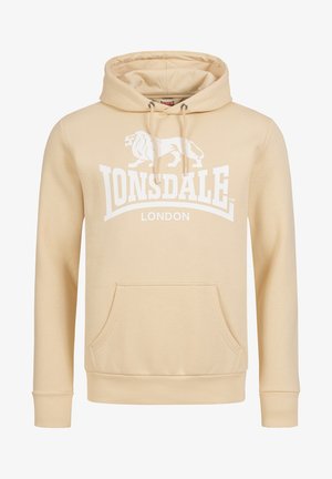 Lonsdale SHERBORNE - Mikina s kapucí - beige/white